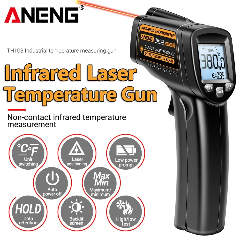 Infrared Laser Temperature Gun - Industrial Laser Thermometer Gun recension och pris