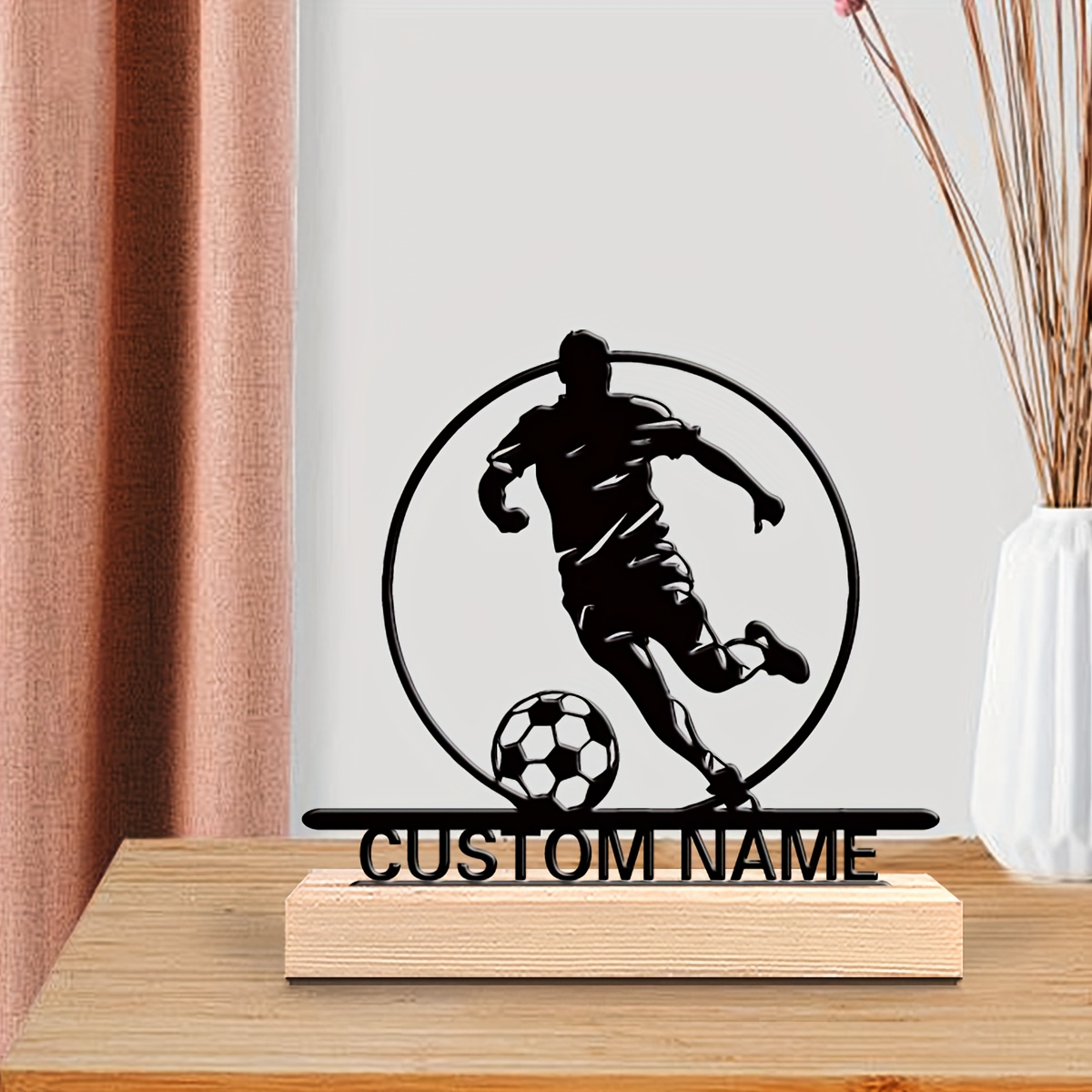 Custom Soccer Player Metal Sta - Desktop Laser Engraver recension och pris