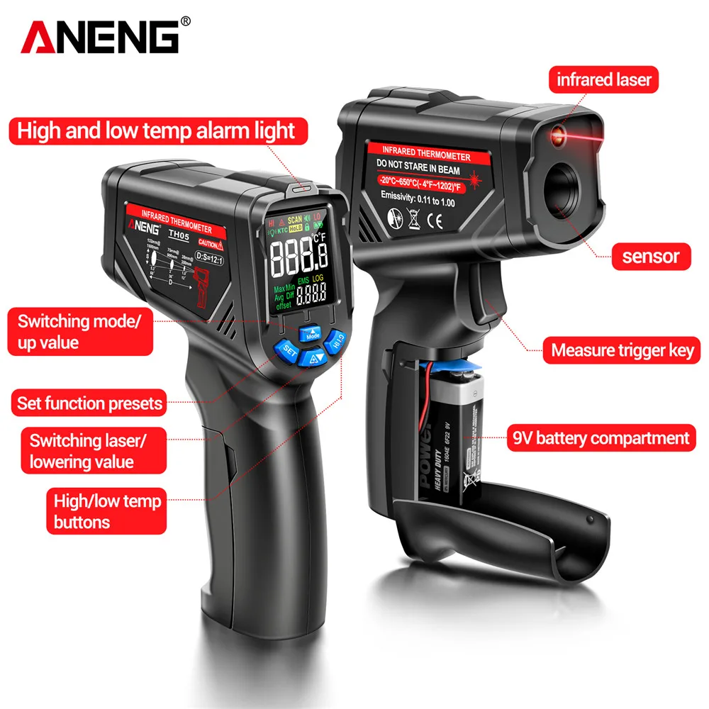 Sensor Gun Circuit Industrial  - Industrial Laser Thermometer Gun recension och pris