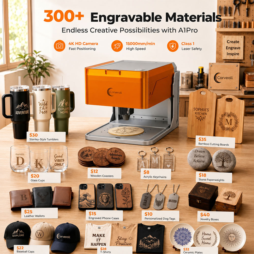 Carverall A1PRO 10W Laser Engr - Industrial Handheld Laser Engraver recension och pris