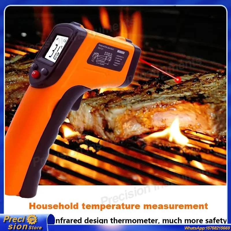 Infrared Thermometer Gun Non C - Industrial Handheld Laser recension och pris