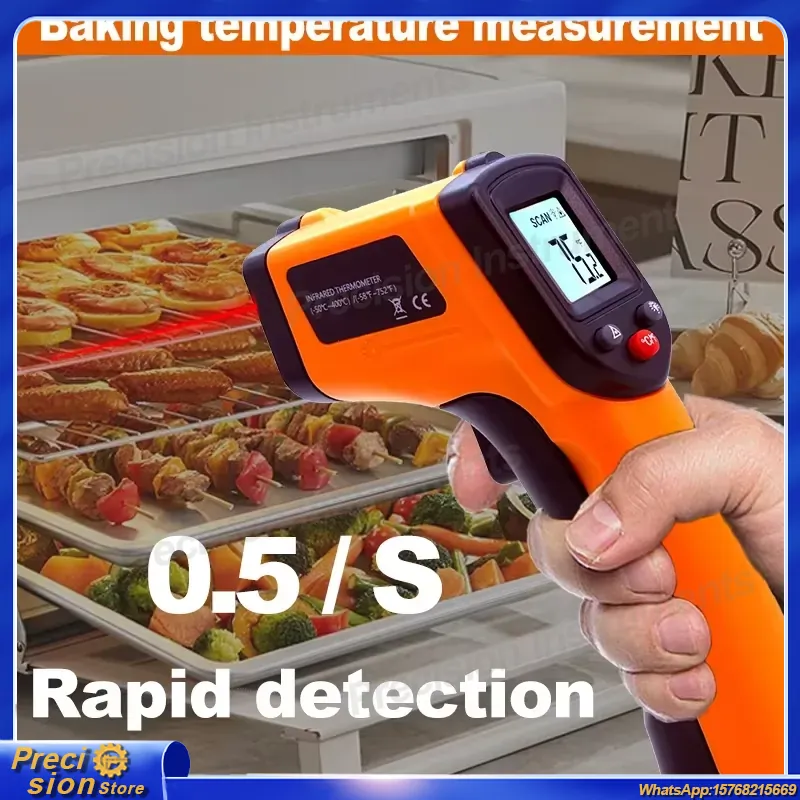 Infrared Thermometer Gun Non C - Industrial Handheld Laser recension och pris